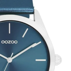 Oozoo Damen Armbanduhr Timepieces Analog Leder blau UOC11337