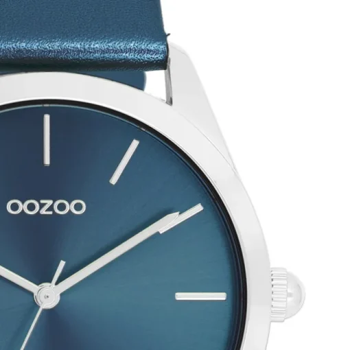 Oozoo Damen Armbanduhr Timepieces Analog Leder blau UOC11337