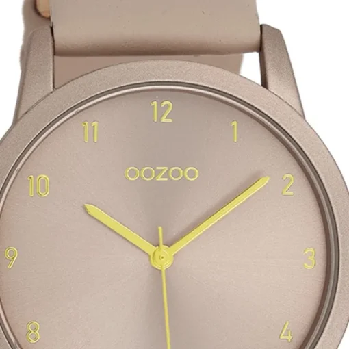 Oozoo Damen Armbanduhr Timepieces Analog Leder grau UOC11076