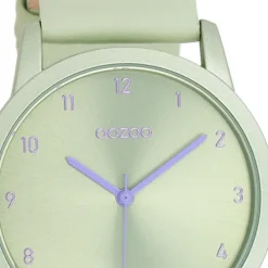 Oozoo Damen Armbanduhr Timepieces Analog Leder grün UOC11077
