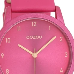 Oozoo Damen Armbanduhr Timepieces Analog Leder pink UOC11080