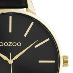 Oozoo Damen Armbanduhr Timepieces Analog Leder schwarz UOC10844