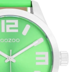 Oozoo Damen Armbanduhr Timepieces Analog Leder grün UOC1070A