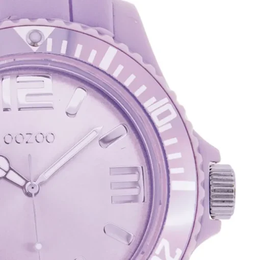 Oozoo Damen Armbanduhr Timepieces Analog Silikon lila UOC4365A