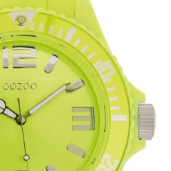 Oozoo Damen Armbanduhr Timepieces Analog Silikon grün UOC4366A