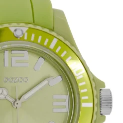 Oozoo Damen Armbanduhr Timepieces Analog Silikon grün UOC4368A
