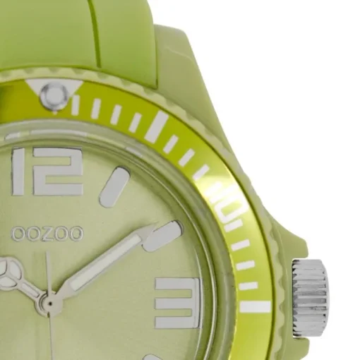 Oozoo Damen Armbanduhr Timepieces Analog Silikon grün UOC4368A