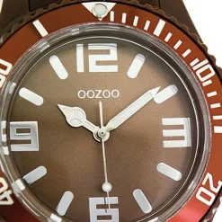 Oozoo Damen Armbanduhr Timepieces Analog Silikon braun UOC4663A