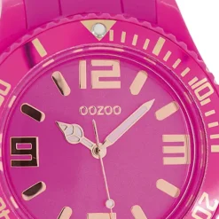 Oozoo Damen Armbanduhr Timepieces Analog Silikon pink UOC5047A
