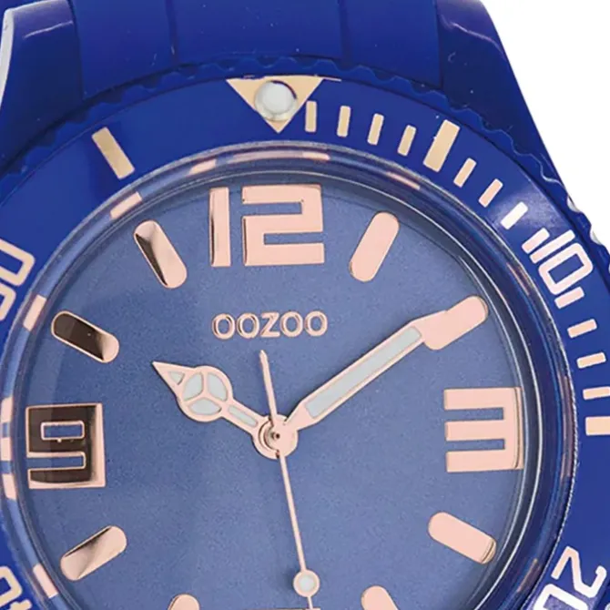 Oozoo Damen Armbanduhr Timepieces Analog Silikon blau UOC5049A