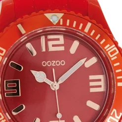 Oozoo Damen Armbanduhr Timepieces Analog Silikon rot UOC5050A