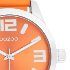 Oozoo Damen Armbanduhr Timepieces Analog Leder orange UOC1072A