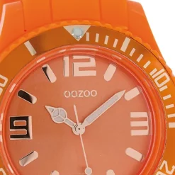 Oozoo Damen Armbanduhr Timepieces Analog Silikon orange UOC5054A