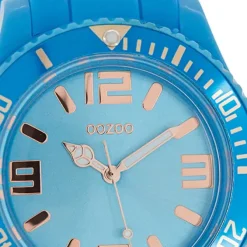 Oozoo Damen Armbanduhr Timepieces Analog Silikon blau UOC5057A