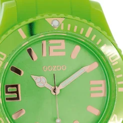 Oozoo Damen Armbanduhr Timepieces Analog Silikon grün UOC5058A