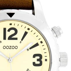 Oozoo Damen Armbanduhr Timepieces Analog Leder braun UOC5172A