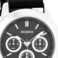 Oozoo Damen Armbanduhr Timepieces Analog Leder schwarz UOC6189A