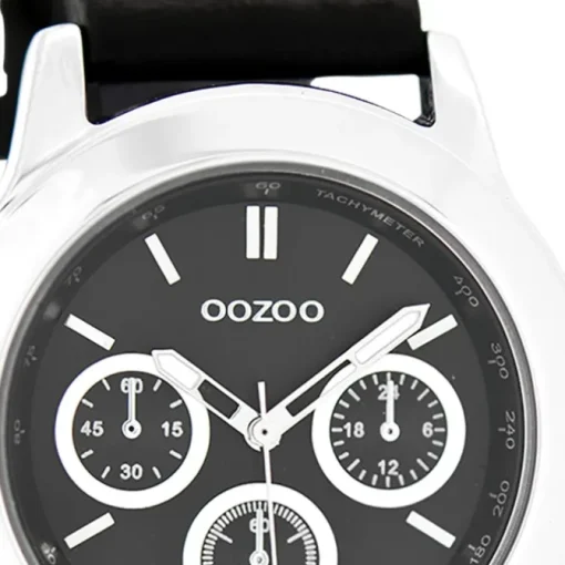 Oozoo Damen Armbanduhr Timepieces Analog Leder schwarz UOC6189A