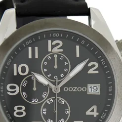 Oozoo Damen Armbanduhr Timepieces Analog Leder schwarz UOC6199A