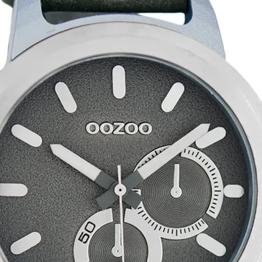 Oozoo Damen Armbanduhr Timepieces Analog Leder dunkelgrau UOC6207A