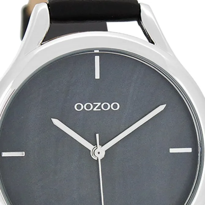 Oozoo Damen Armbanduhr Timepieces Analog Leder schwarz UOC8349A