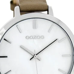 Oozoo Damen Armbanduhr Timepieces Analog Leder beige UOC8357A
