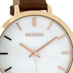 Oozoo Damen Armbanduhr Timepieces Analog Leder braun UOC8358A