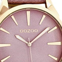 Oozoo Damen Armbanduhr Timepieces Analog Leder pink UOC8362A