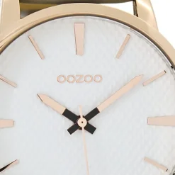 Oozoo Damen Armbanduhr Timepieces Analog Leder grau UOC9020A