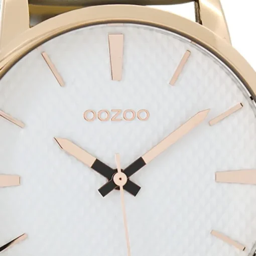 Oozoo Damen Armbanduhr Timepieces Analog Leder grau UOC9020A