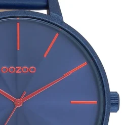 Oozoo Damen Armbanduhr Timepieces Analog Leder blau UOC11252