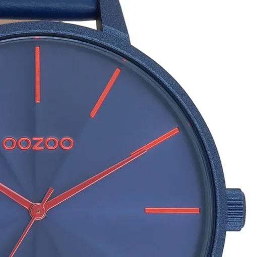 Oozoo Damen Armbanduhr Timepieces Analog Leder blau UOC11252