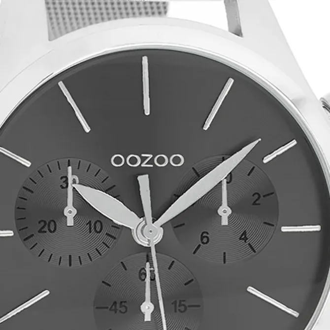 Oozoo Damen Armbanduhr Timepieces Analog Metall silber UOC9099A