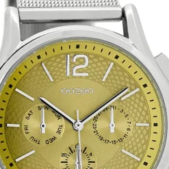 Oozoo Damen Armbanduhr Timepieces Analog Metall silber UOC9105A