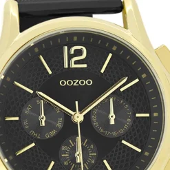 Oozoo Damen Armbanduhr Timepieces Analog Metall schwarz UOC9109A