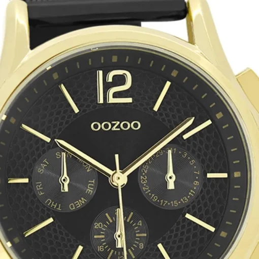 Oozoo Damen Armbanduhr Timepieces Analog Metall schwarz UOC9109A