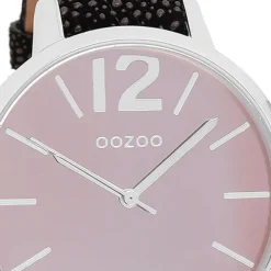 Oozoo Damen Armbanduhr Timepieces Analog Leder lila UOC9154A