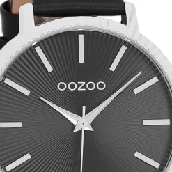 Oozoo Damen Armbanduhr Timepieces Analog Leder schwarz UOC9199A