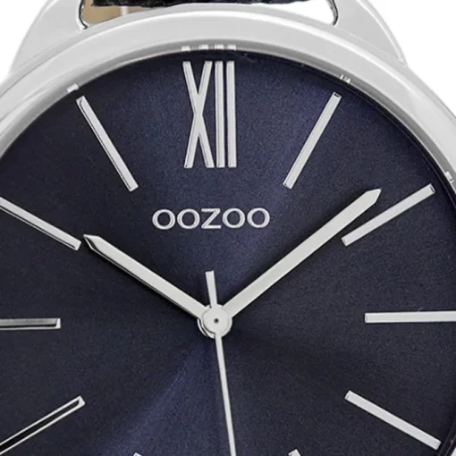 Oozoo Damen Armbanduhr Timepieces Analog Leder dunkelblau UOC9514A