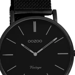 Oozoo Damen Armbanduhr Timepieces Analog Metall schwarz UOC9934A