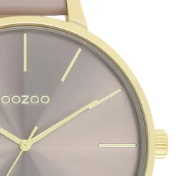 Oozoo Damen Armbanduhr Timepieces Analog Leder taupe braun UOC11256