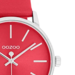 Oozoo Damen Armbanduhr Timepieces Analog Lederband rot UOC11461