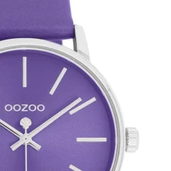 Oozoo Damen Armbanduhr Timepieces Analog Lederband lila UOC11463
