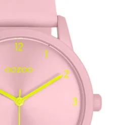 Oozoo Damen Armbanduhr Timepieces Analog Lederband hellrosa UOC11464