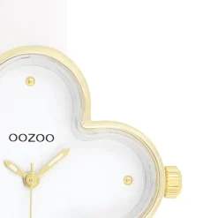Oozoo Damen Armbanduhr Timepieces Analog Lederband weiß UOC11520