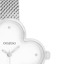 Oozoo Damen Armbanduhr Timepieces Analog Metallband silber UOC11525