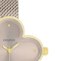 Oozoo Damen Armbanduhr Timepieces Analog Metallband taupe braun UOC11528