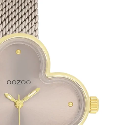 Oozoo Damen Armbanduhr Timepieces Analog Metallband taupe braun UOC11528