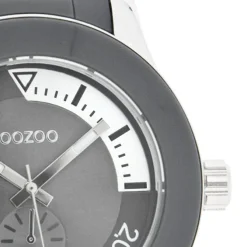 Oozoo Damen Armbanduhr Timepieces Analog Plastik grau UOC4257A