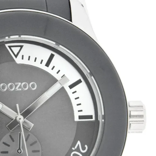 Oozoo Damen Armbanduhr Timepieces Analog Plastik grau UOC4257A
